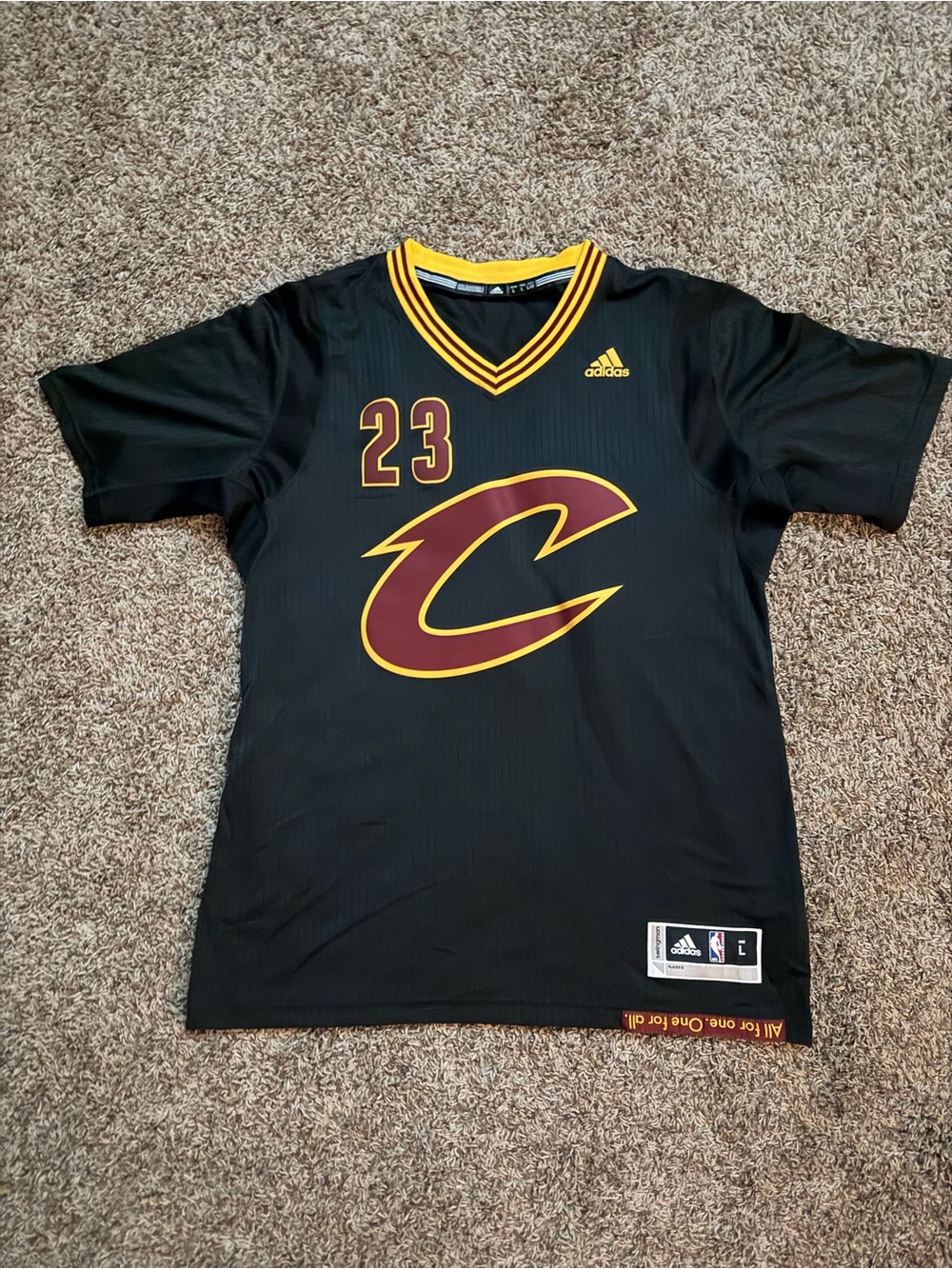 adidas Black Cleveland Cavaliers Lebron James #23 Basketball Jersey